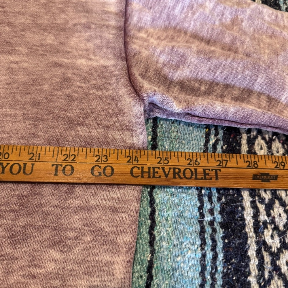 Pressbox Virginia Tech Hokies Sweatshirt Womens Large Purple Acid Wash Pullover - Picture 5 of 8